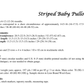 Sailor Stripe Baby Sweater Knitting Pattern — Sizes, yarn & gauge sample — PDF preview