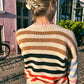 Leftover Yarn Stripe Sweater Knitting Pattern