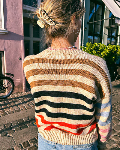 Leftover Yarn Stripe Sweater Knitting Pattern