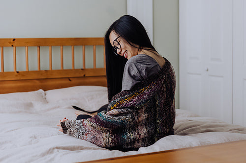 Scrap Yarn Cozy Cardigan Knitting Pattern