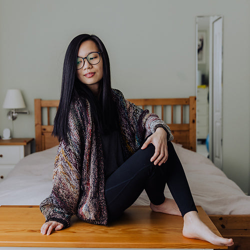 Scrap Yarn Cozy Cardigan Knitting Pattern
