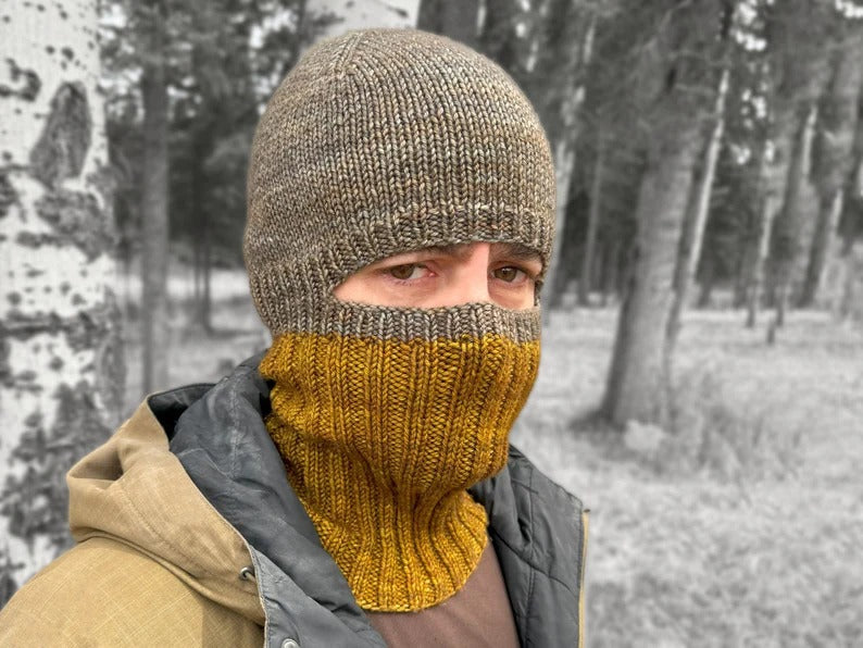 Supporting view of Convertible Balaclava Beanie