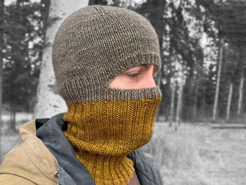 Supporting view of Convertible Balaclava Beanie