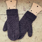 Evergreen Sprig Mittens Knitting Pattern – finished design