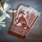 Sly Fox Fingerless Mitts Knitting Pattern – finished design