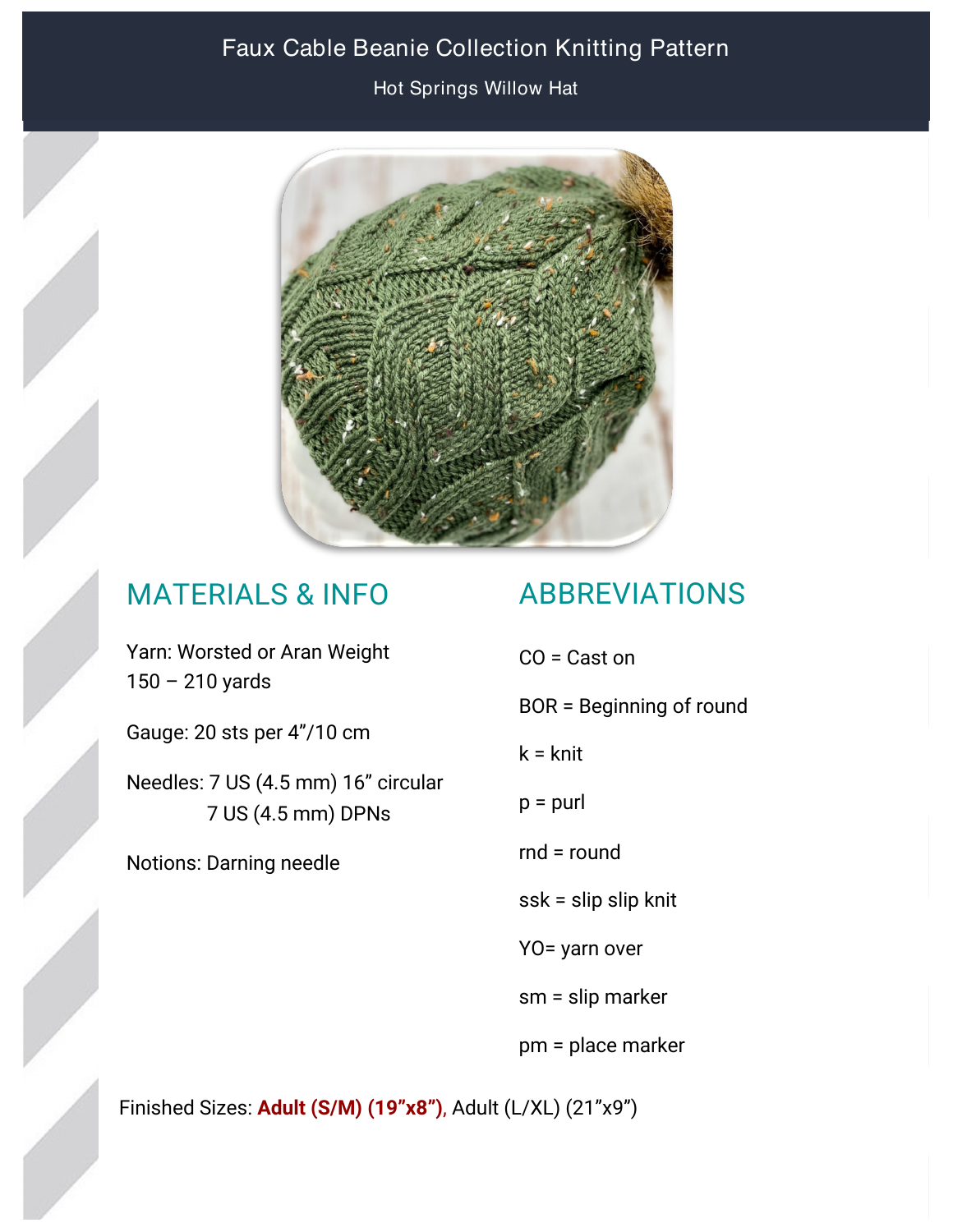 Preview the pattern PDF